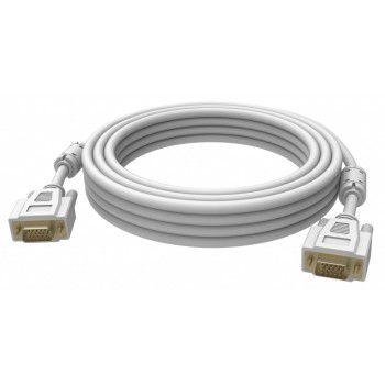 Vision 2x VGA 15-pin D-Sub, 5m, 5 m, VGA (D-Sub), VGA (D-Sub), Macho, Macho, Blanco TC 5MVGAP