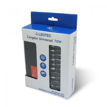 Leotec LENCSHOME10, Interior, Corriente alterna, 20 V, Negro