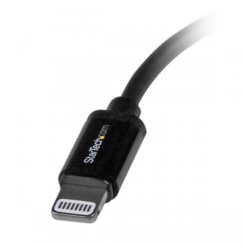 StarTech.com Cable 15cm Lightning 8 Pin a USB A 2.0 para Apple iPod iPhone 5 iPad - Negro, 90 mm, 21 USBLT15CMB
