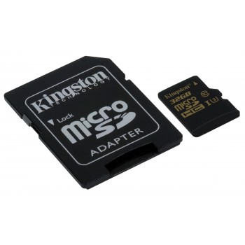Gold microSD UHS-I Speed Class 3 (U3) 32GB SDCG 32GB