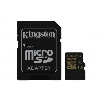 Gold microSD UHS-I Speed Class 3 (U3) 32GB SDCG 32GB