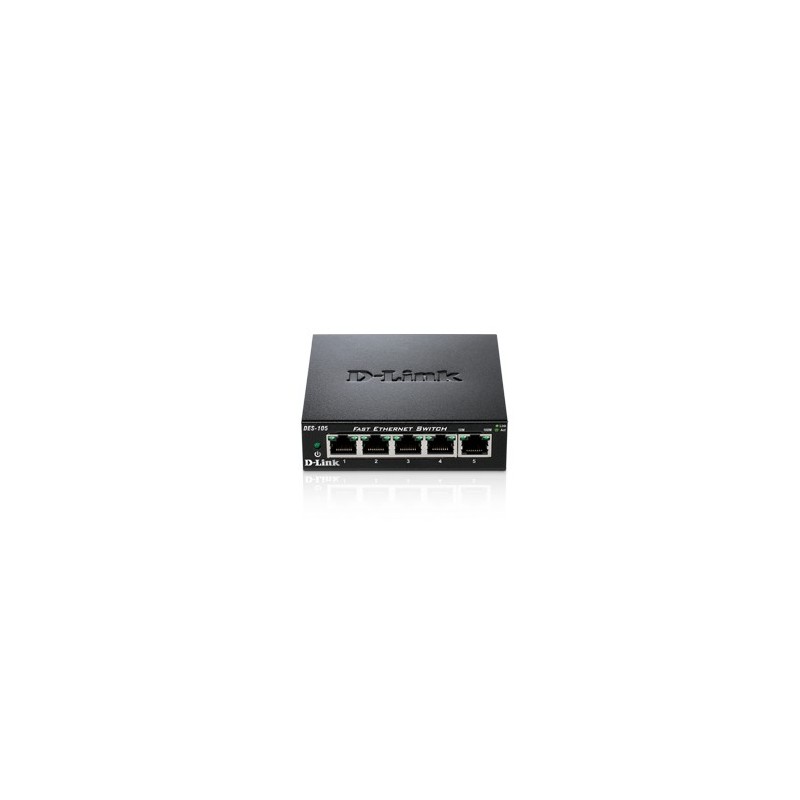 D-Link DES-105 5 puertos RJ-45 10 100 Mbps Negro DES-105