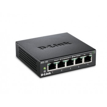 D-Link DES-105 5 puertos RJ-45 10 100 Mbps Negro DES-105
