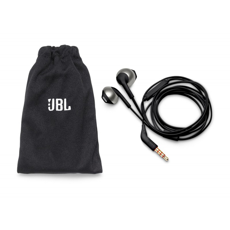 JBL T205 auriculares para móvil Binaural Dentro de oído Negro JBLT205BLK