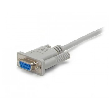 StarTech.com Cable de 3m de módem nulo serie cruzado DB9 hembra a DB25 macho, 12,4 cm, 17 mm, 216 mm SCNM925FM