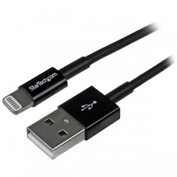 StarTech.com Cable de 1m USB a Conector Apple Lightning Delgado de 8 Pines para iPod Pad iPhone - Ne USBLT1MBS