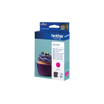 TINTA BROTHER LC123M DCPJ4110DW MFCJ4410DW 4510DW 4710DW ORI MAGENTA