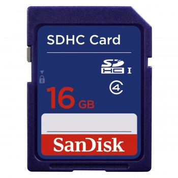 SanDisk SDHC 16 GB 16GB SDHC Clase 4 Azul SDSDB-016G-B35