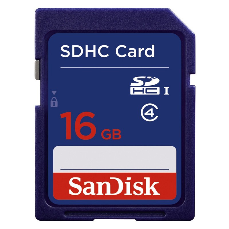 SanDisk SDHC 16 GB 16GB SDHC Clase 4 Azul SDSDB-016G-B35