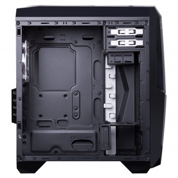 CAJA SEMITORRE GAMING HIDITEC NG-X1 BLACK CARD READER USB 3.0 SIN FUENTE DE ALIMENTACION CHA010004
