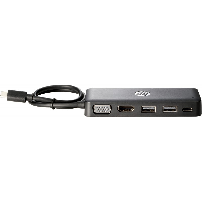 HP CONCENTRADOR de viaje USB-C, Tableta Smartphone, HP, Pro x2, Elite x2, Elite x3, Negro, USB Type- Z9G82AA
