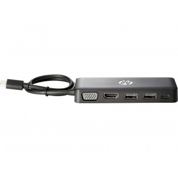 HP CONCENTRADOR de viaje USB-C, Tableta Smartphone, HP, Pro x2, Elite x2, Elite x3, Negro, USB Type- Z9G82AA