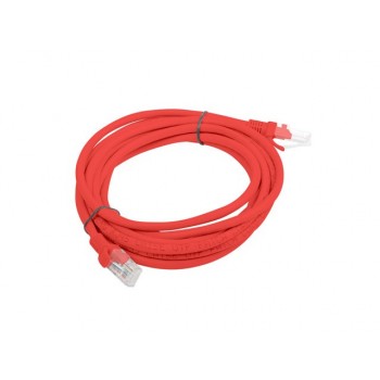 Lanberg PCU5-10CC-0300-R Netzwerkkabel Kat.5E Utp, 3m rot