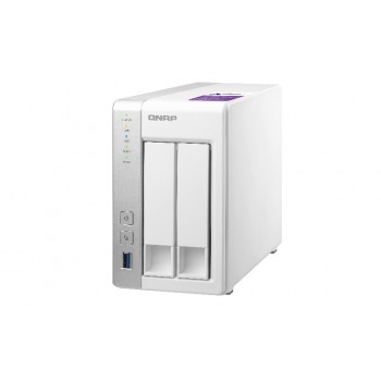 QNAP TS-231P, Unidad de disco duro, SSD, Serial ATA II, Serial ATA III, 2.5 3.5", 0, 1, JBOD, FAT32,