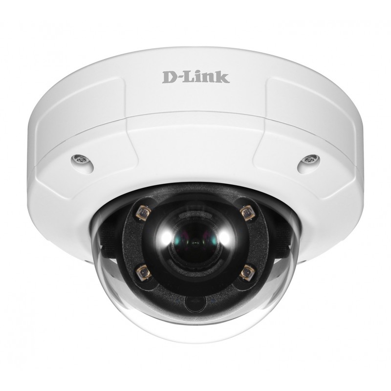 D-Link DCS-4605EV, Cámara de seguridad IP, Exterior, Almohadilla, Blanco, Techo, Antivandálico