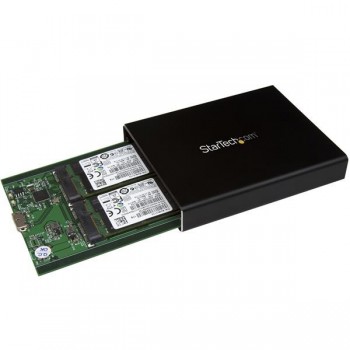 (Reacondicionado) StarTech.com SMS2BU31C3R, mSATA, 26.8 mm, 50.8 mm, 0, 1, BIG, JBOD, 3.1 (3.1 Gen 2), Micro-USB B (re