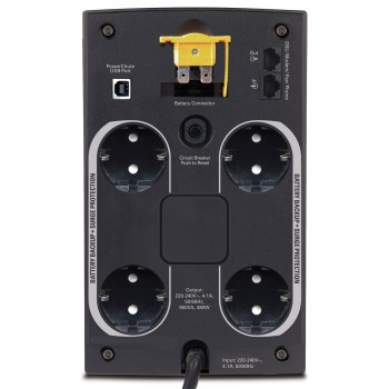 APC Back-UPS 950 - UPS - CA 230 V - 480 vatios - 950 VA 9 Ah - USB - 4 conector(es) de salida - Alem BX950U-GR