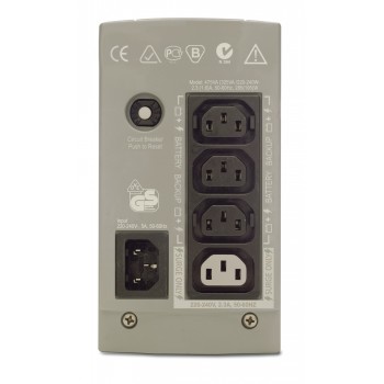 APC Back-UPS CS 325 - UPS ( externa ) - CA 230 V - 210 vatios - 350 VA - 4 conector es de salida BK3 BK325I