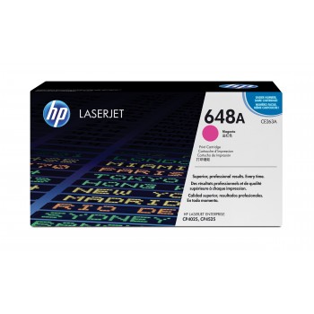 Cartucho de tóner original LaserJet 648A magenta CE263A