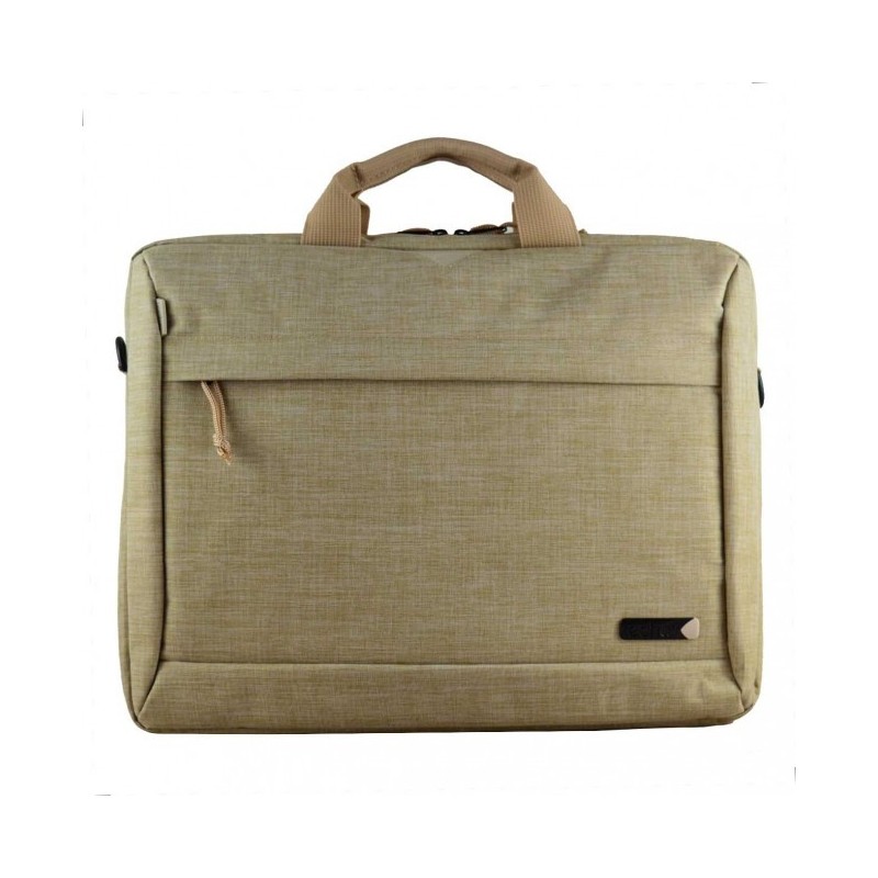 Sacoche Pour Netbook 11,6 Pouces Techair - Gris Extérieur, Doublure Orange - Protection Renforcée - Bandoulière Détachable - Dimensions 31x21x4,5 Cm