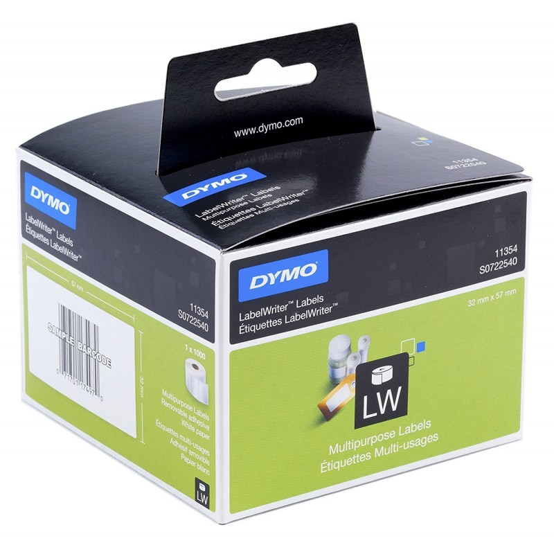 DYMO LabelWriter Etiquetas para usos múltiples - 1000 etiqueta(s) S0722540