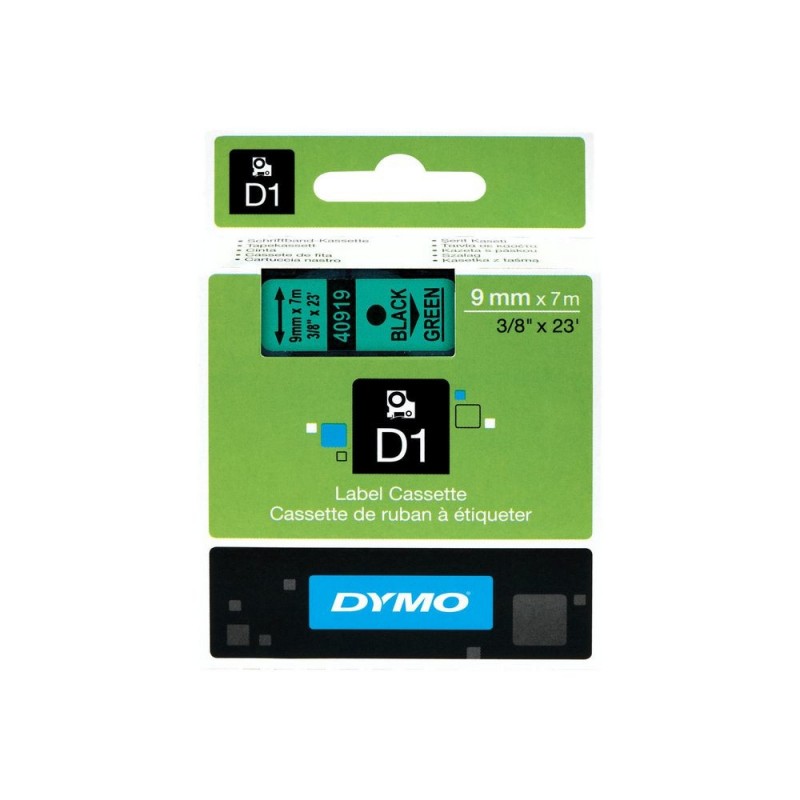 DYMO D1 Standard 9mm x 7m, D1, Poliéster, Bélgica, Caja S0720740