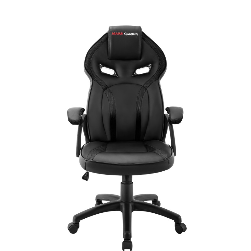 Mars Gaming MGC118, Silla para videojuegos universal, Universal, 130 kg, Asiento acolchado, Respaldo MGC118BK