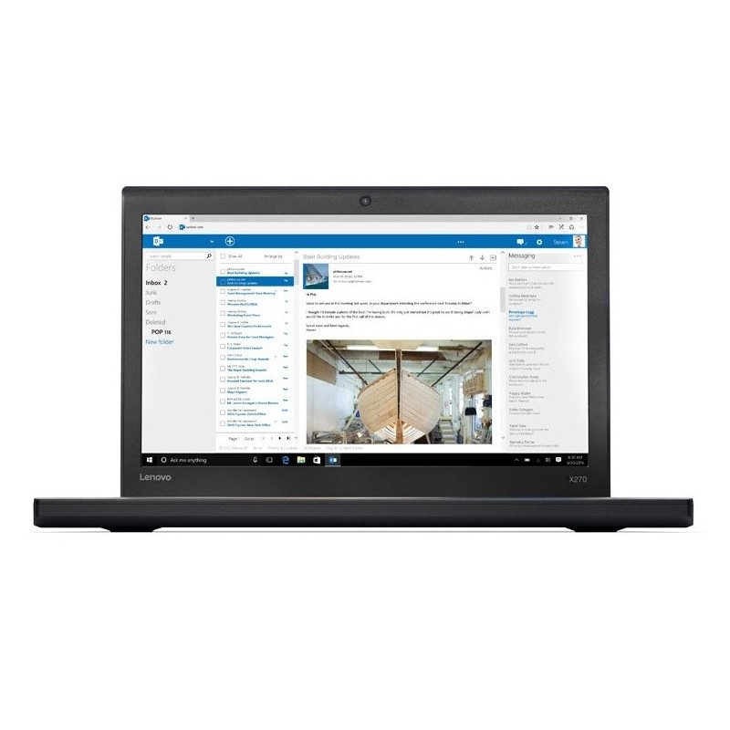 Lenovo ThinkPad X270 Negro Portátil 31,8 cm (12.5") 2,50 GHz 7ª generación de procesadores Intel® C 20HMS0XV00_OP