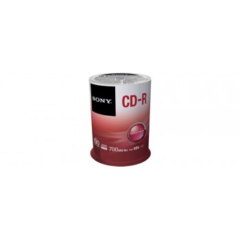 Sony 100CDQ80SP, 700 MB, 120 mm, 80 min, Policarbonato, 1,2 mm, 1,2 m s