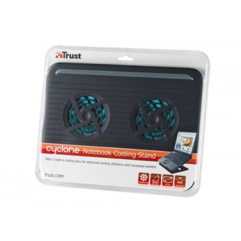 Trust Cyclone Notebook Cooling Stand - Soporte para portátil con ventilador para portátil 17866