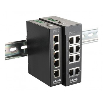 D-LINK 8-Port Unmanaged Layer2 Fast Ethernet Industrie Switch DIS-100E-8W