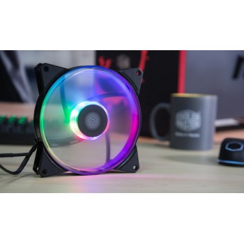 Cooler Master MasterFan MF140R ARGB, Carcasa del ordenador, Ventilador, 14 cm, 650 RPM, 1500 RPM, 33 R4-140R-15PC-R1