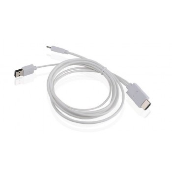 Adapatador MHL 1.0 A HDMI APPROX APPC23 - Conectormicro USB (IN)   HDMI (OUT) - Video - Audio - Alim