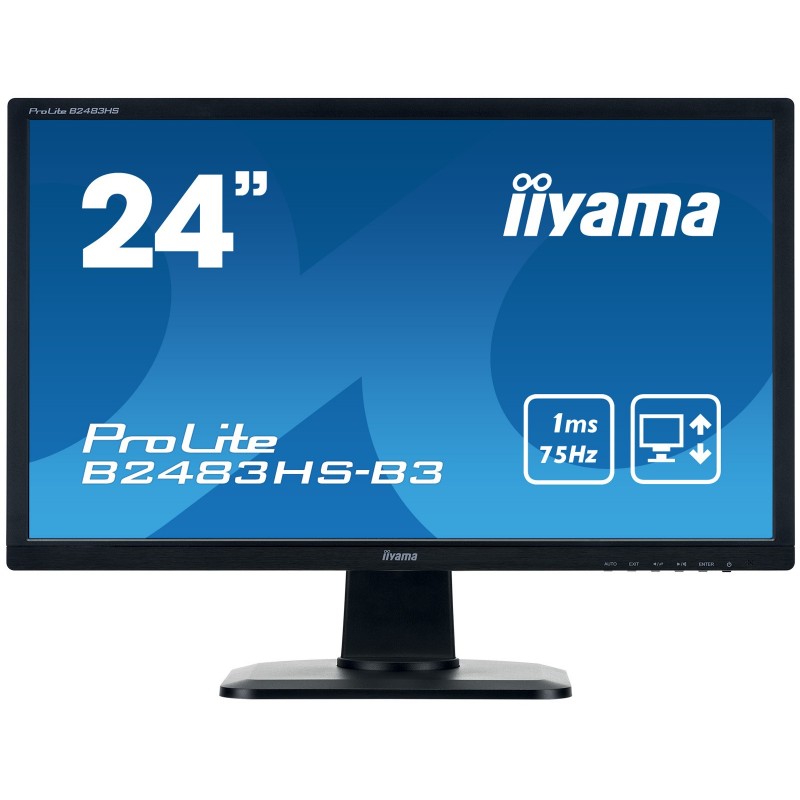 IIYAMA ProLite - 24 - Full HD - TN - 1 ms - Negro - B2483HS-B3