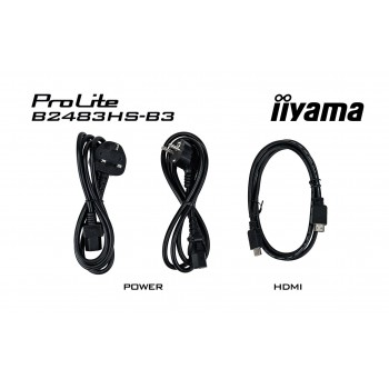 IIYAMA ProLite - 24 - Full HD - TN - 1 ms - Negro - B2483HS-B3