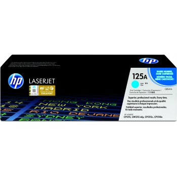 Cartucho de toner original LaserJet HP 125A cian CB541A