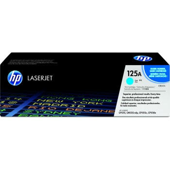Cartucho de toner original LaserJet HP 125A cian CB541A