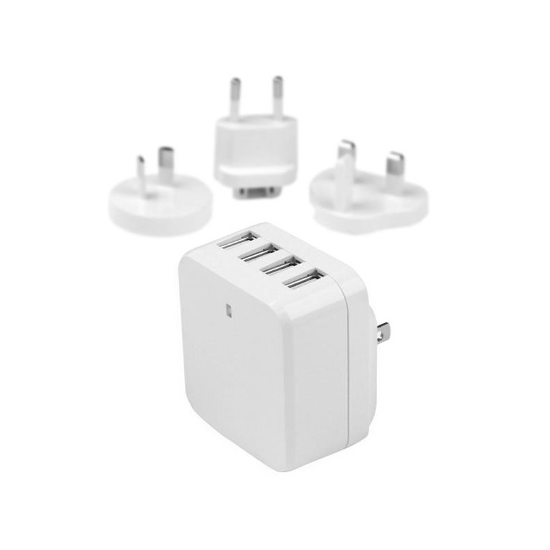 STARTECH 4 PORT USB TRAVEL WALL CHARGER CABL (Reacondicionado) USB4PACWH