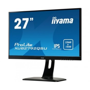 IIYAMA ProLite - 27 - 2K Ultra HD - IPS - 5 ms - Negro - XUB2792QSU-B1
