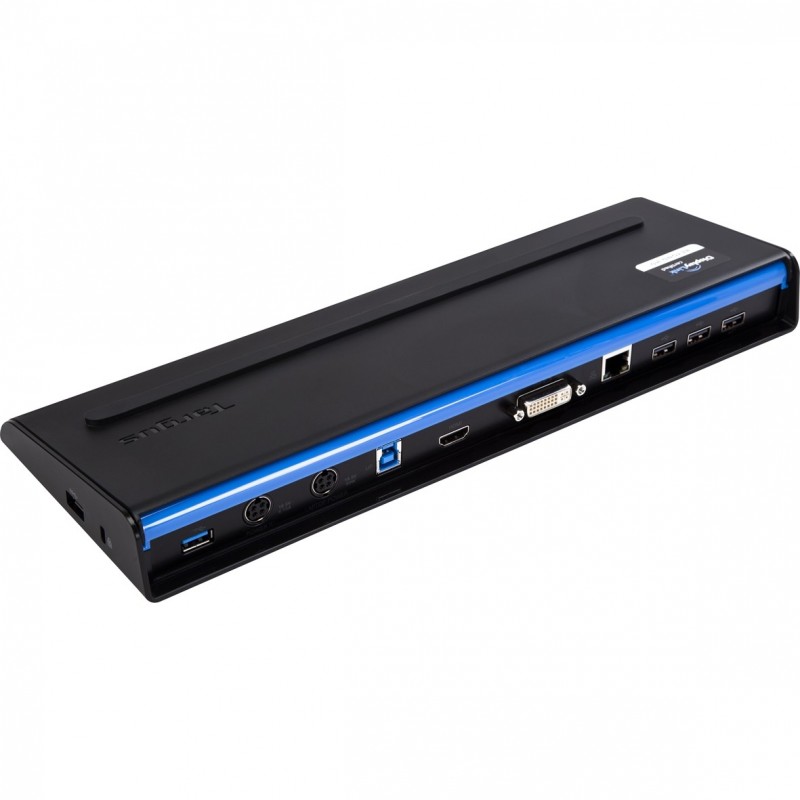 Targus USB 3.0 SuperSpeed Dual Video Docking Station with Power, Cable, USB 3.0 (3.1 Gen 1) Type-A,  ACP71EUZ