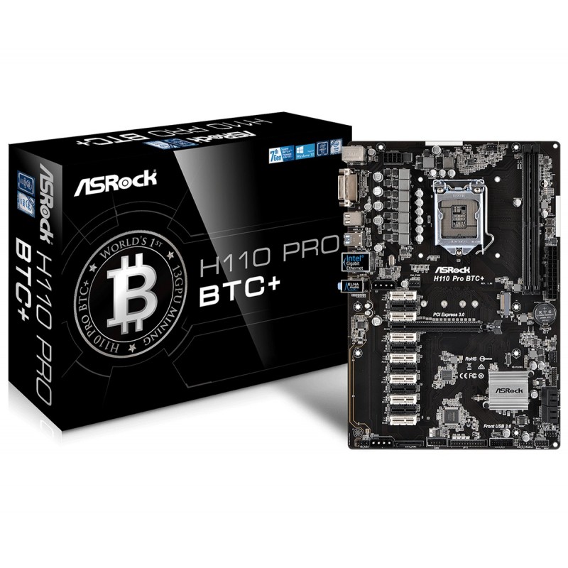 ASRock H110 Pro BTC+ 90-MXB5S0-A0UAYZ