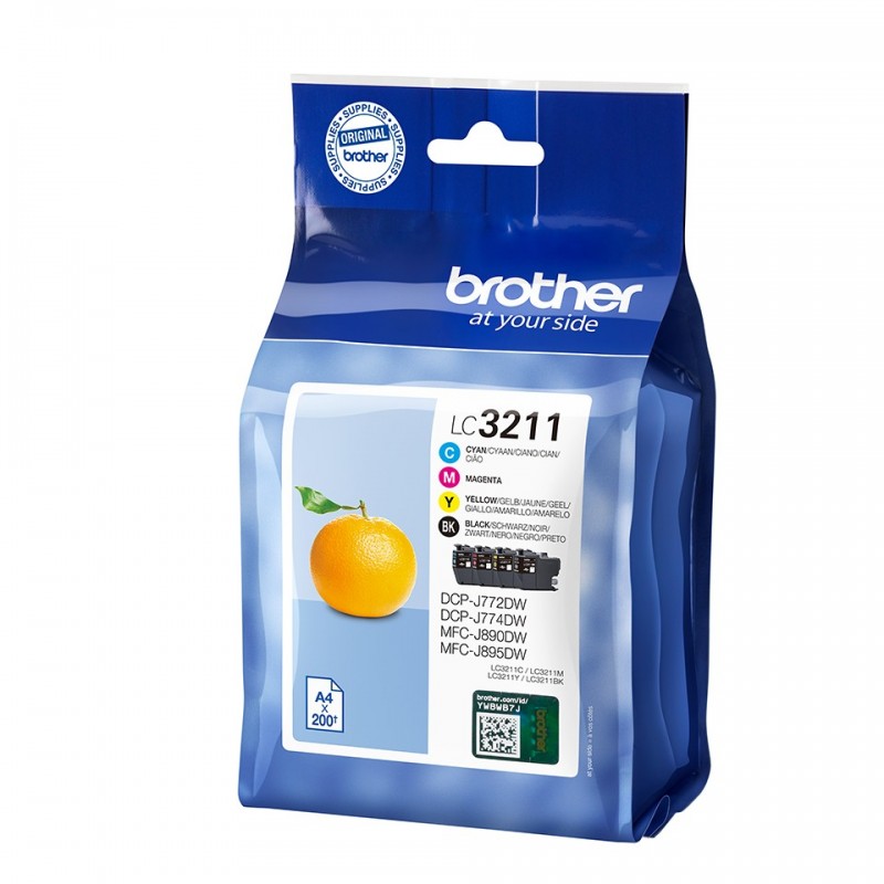 Brother LC-3211VAL LC-3211 Negro, Cian, Magenta, Amarillo LC3211VAL