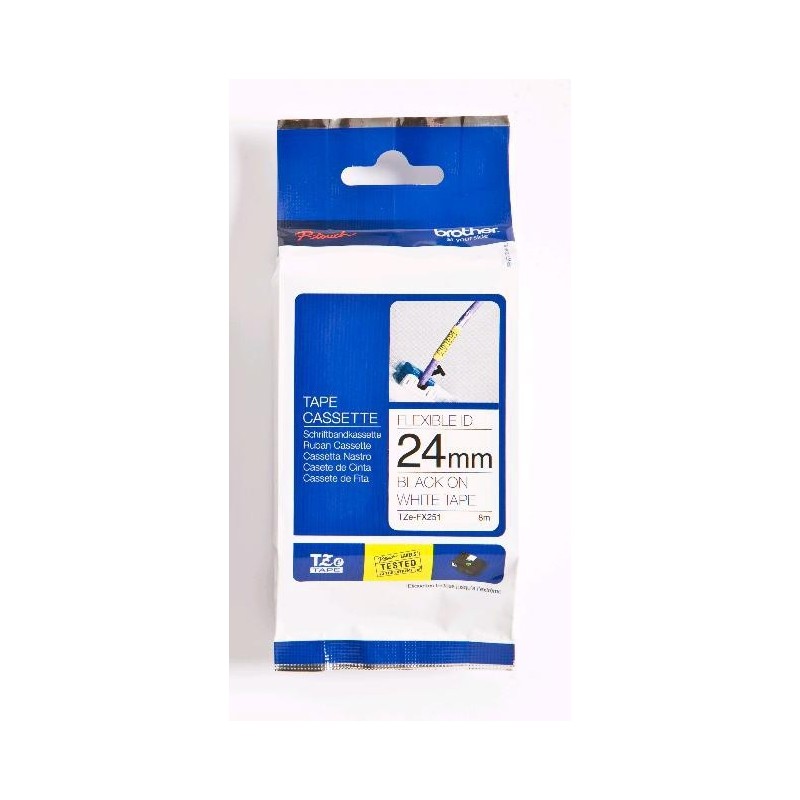 Cinta para etiquetas Brother TZE-FX251