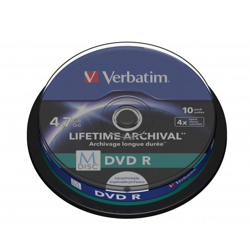 Verbatim M-Disc DVD R 4,7 GB 10 pieza(s) 43824