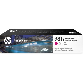 Cartucho original HP PageWide 981Y magenta de alto rendimiento L0R14A