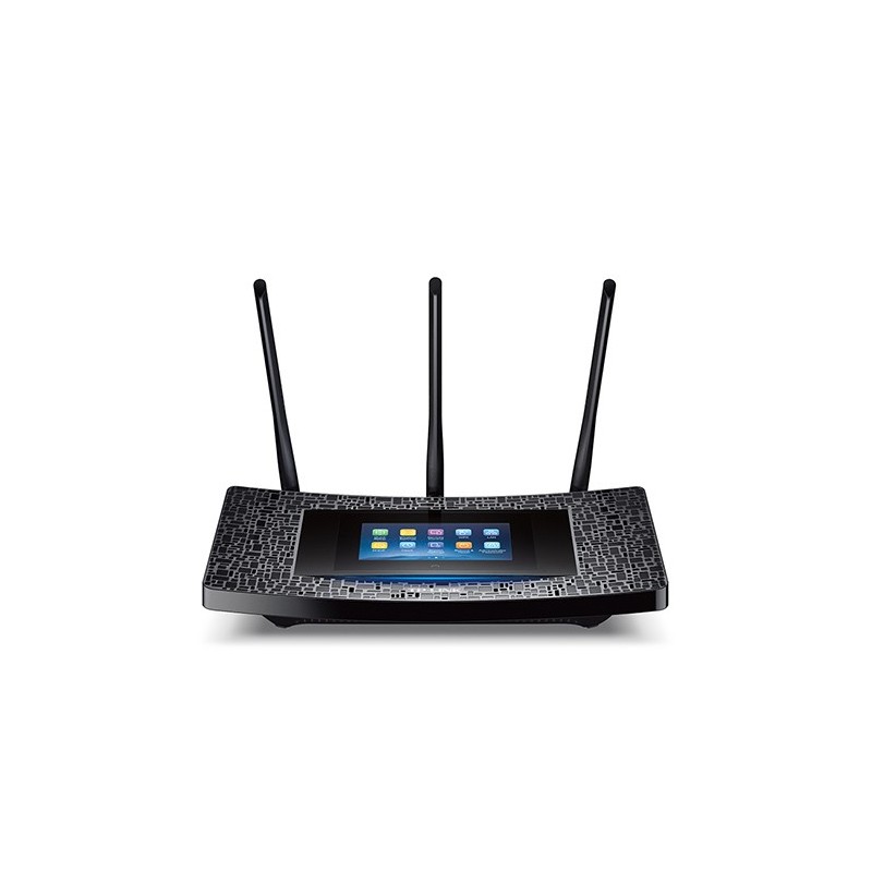TP-LINK RE590T Network transmitter 3 antenas wifi Negro RE590T