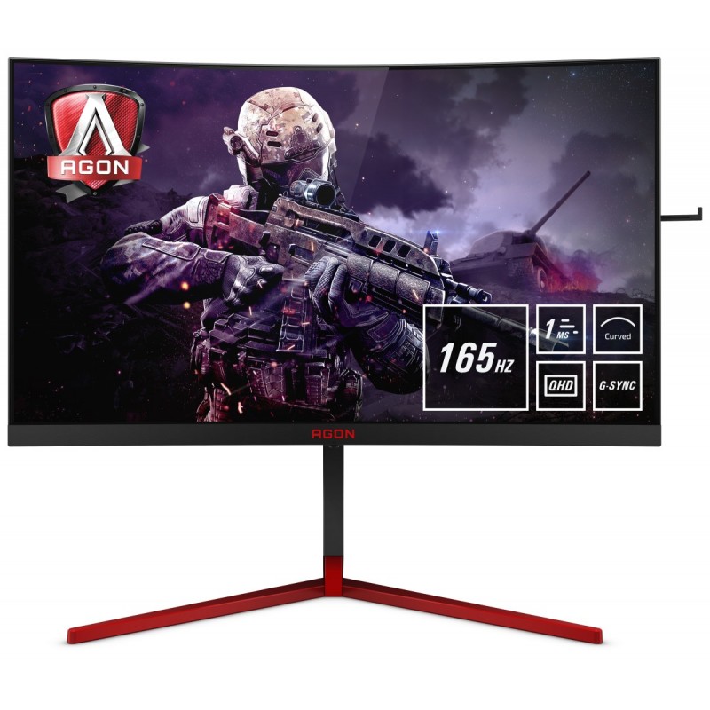 AOC AG273QCG - 27 - 2K Ultra HD - LED - 1 ms - Negro, Rojo - AG273QCG