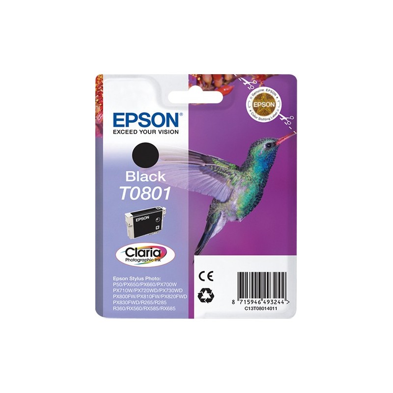 Epson Cartucho Epson T0801 negro Negro C13T08014011