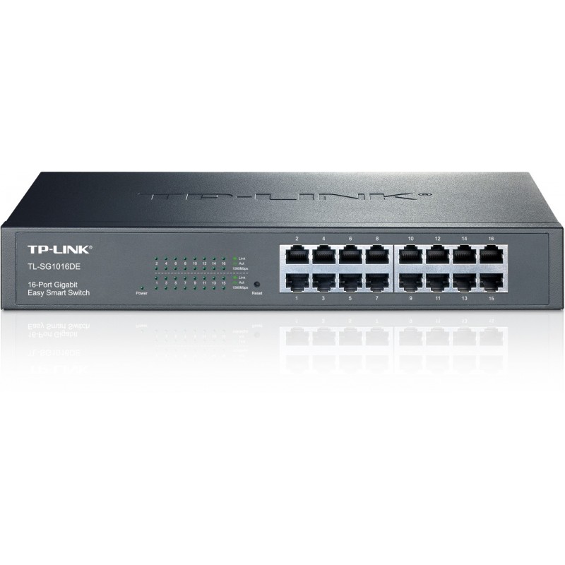 TP-LINK TL-SG1016DE 16 puertos RJ-45 Negro TL-SG1016DE