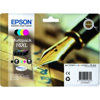 Epson Multipack Epson 16XL Negro, Cian, Magenta, Amarillo C13T16364010